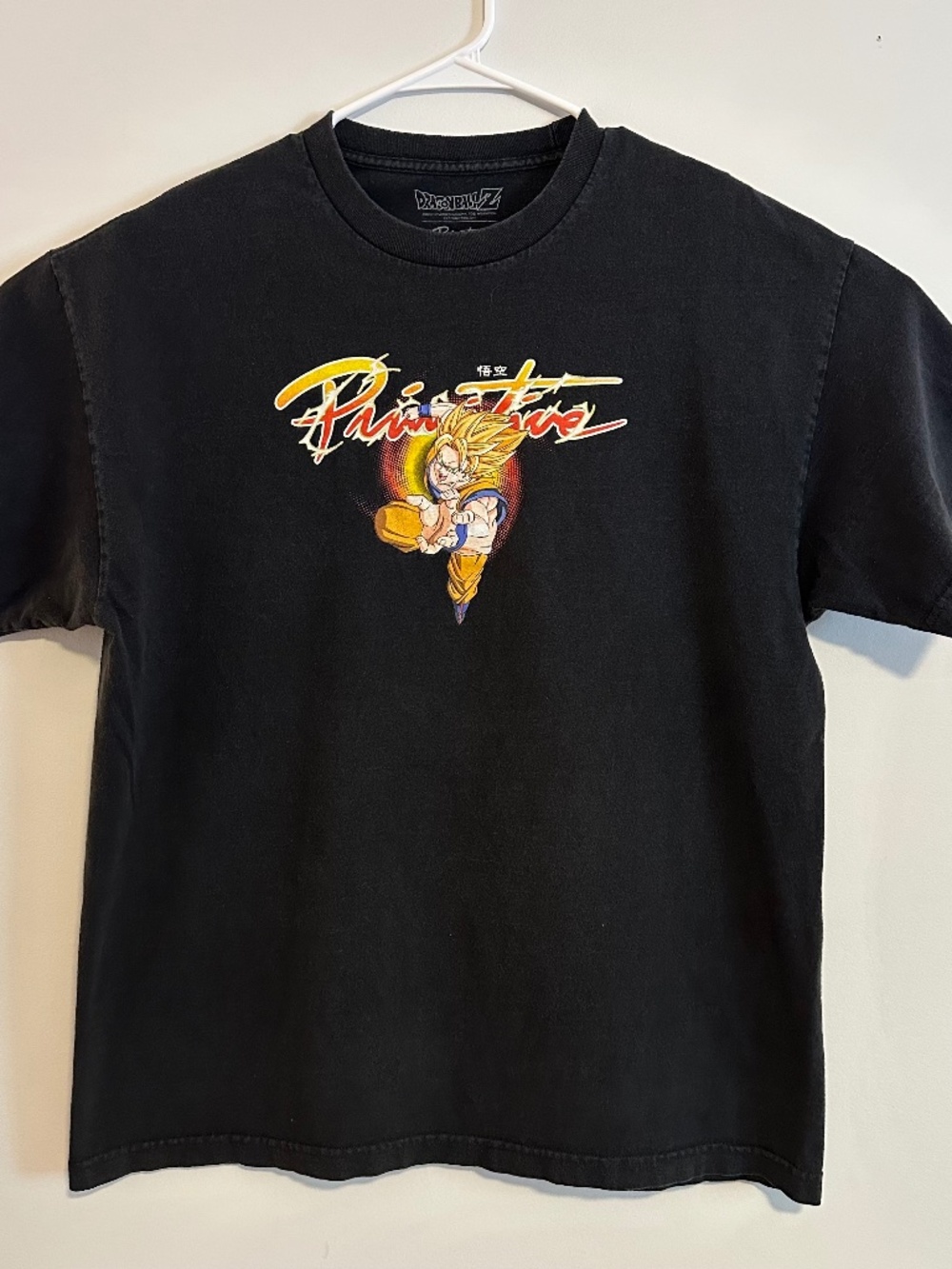 Primitive Goku Dragon Ball Z Anime Graphic Print T-Shirt XL Black Short Sleeve
